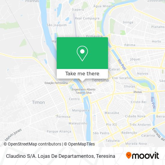 Claudino S / A. Lojas De Departamentos map