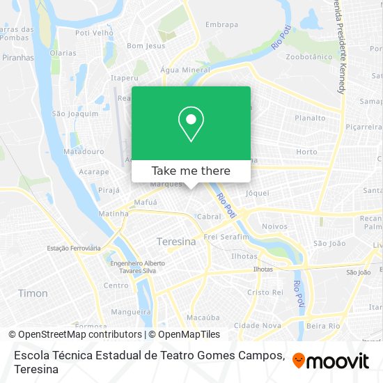 Escola Técnica Estadual de Teatro Gomes Campos map