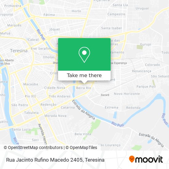 Mapa Rua Jacinto Rufino Macedo 2405