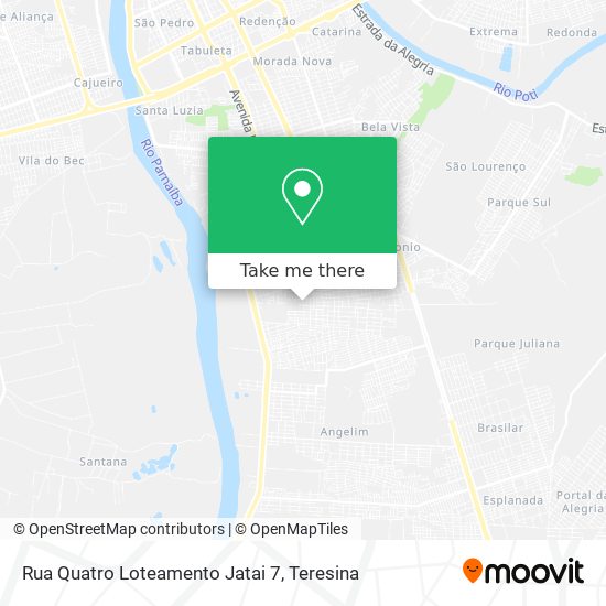 Rua Quatro Loteamento Jatai 7 map