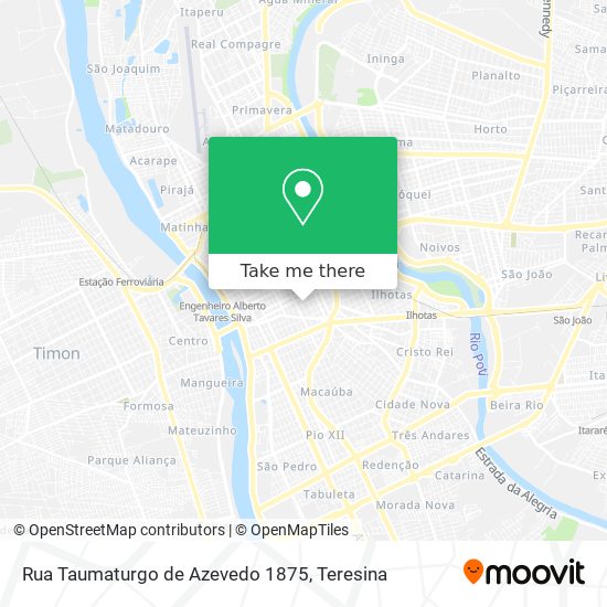Rua Taumaturgo de Azevedo 1875 map