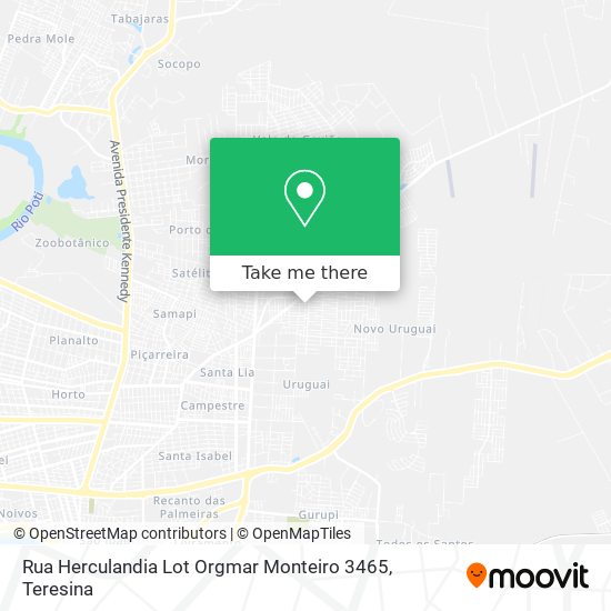 Rua Herculandia Lot Orgmar Monteiro 3465 map