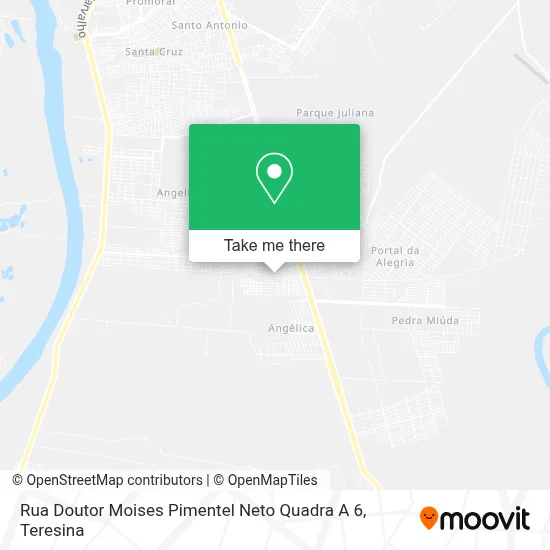 Rua Doutor Moises Pimentel Neto Quadra A 6 map