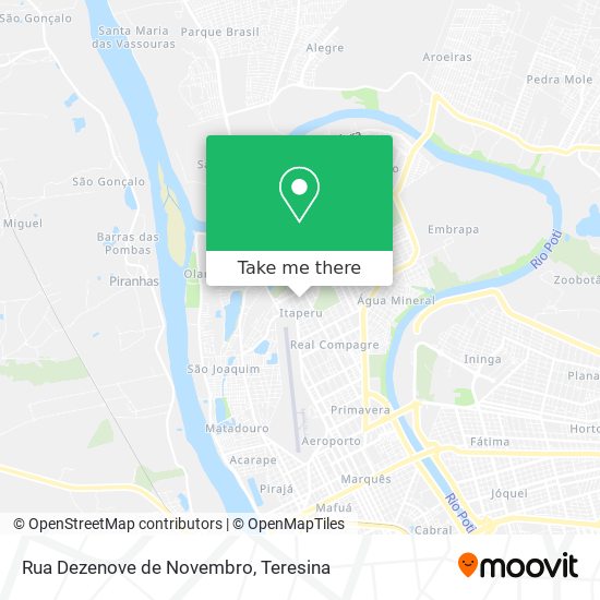 Rua Dezenove de Novembro map