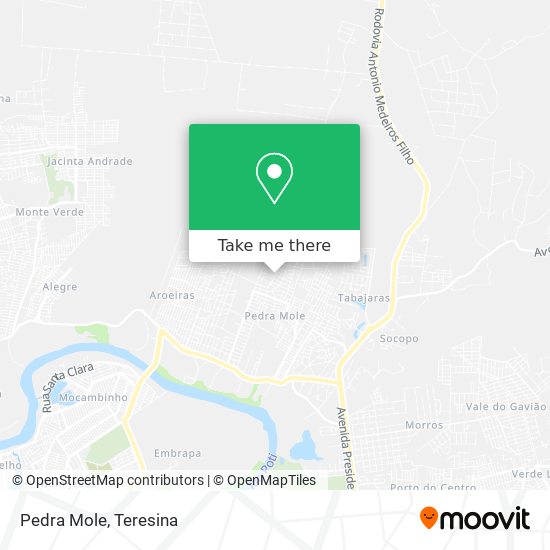 Pedra Mole map