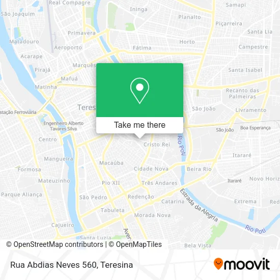 Rua Abdias Neves 560 map