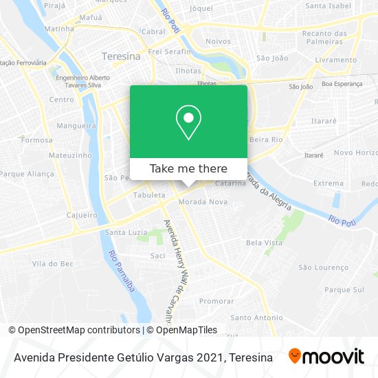Mapa Avenida Presidente Getúlio Vargas 2021