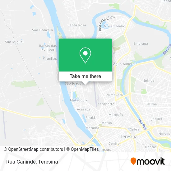 Rua Canindé map