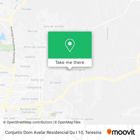 Conjunto Dom Avelar Residencial Qu I 10 map