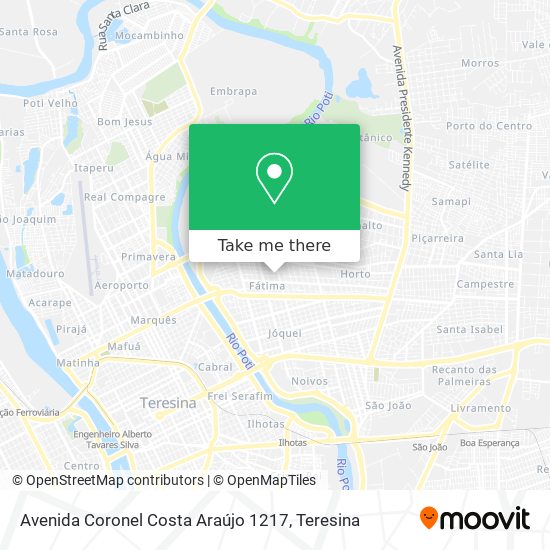 Avenida Coronel Costa Araújo 1217 map