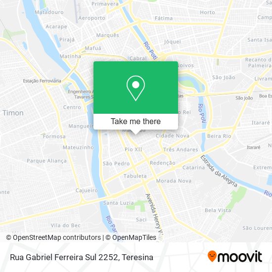 Rua Gabriel Ferreira Sul 2252 map