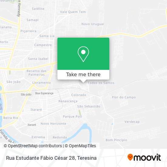 Rua Estudante Fábio César 28 map