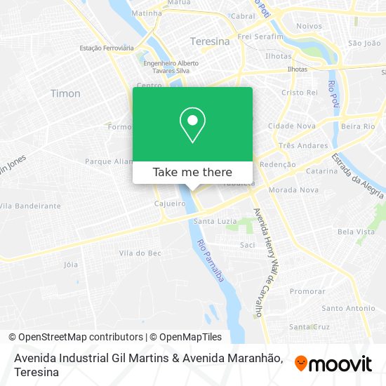 Avenida Industrial Gil Martins & Avenida Maranhão map