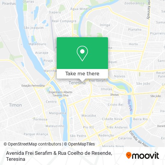 Avenida Frei Serafim & Rua Coelho de Resende map
