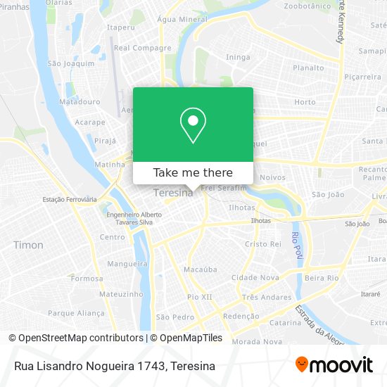 Rua Lisandro Nogueira 1743 map