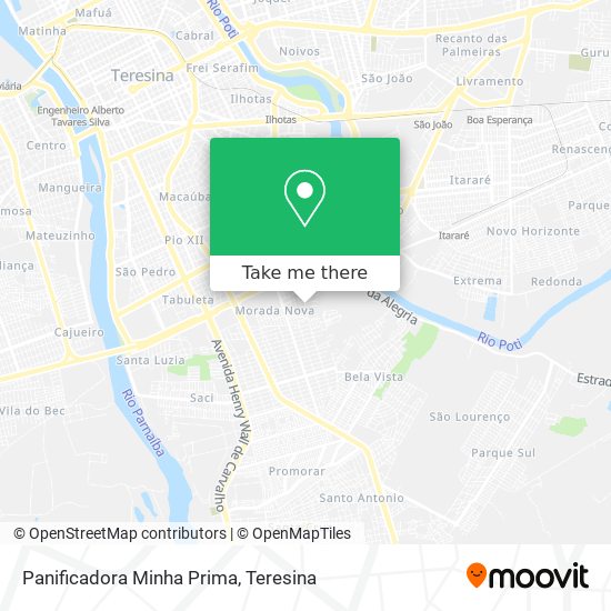 Panificadora Minha Prima map