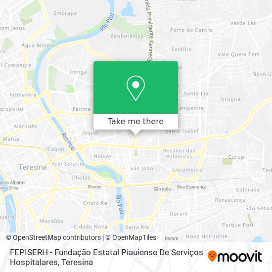 FEPISERH - Fundação Estatal Piauiense De Serviços Hospitalares map