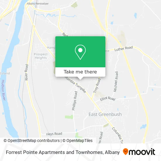 Mapa de Forrest Pointe Apartments and Townhomes