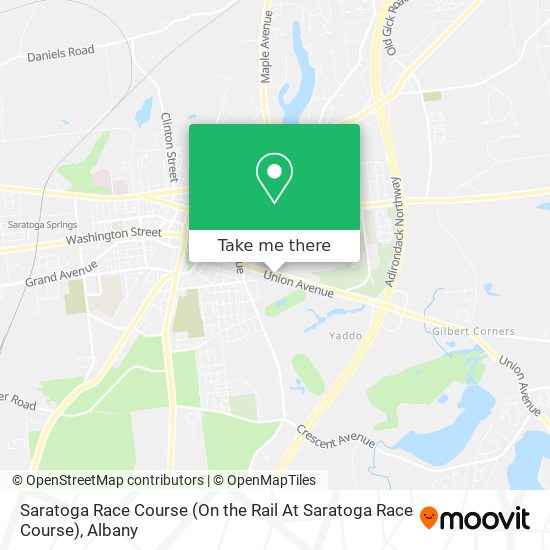 Mapa de Saratoga Race Course (On the Rail At Saratoga Race Course)