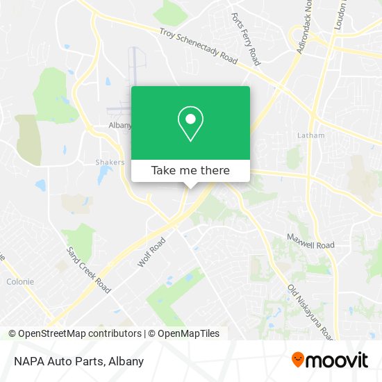 NAPA Auto Parts map