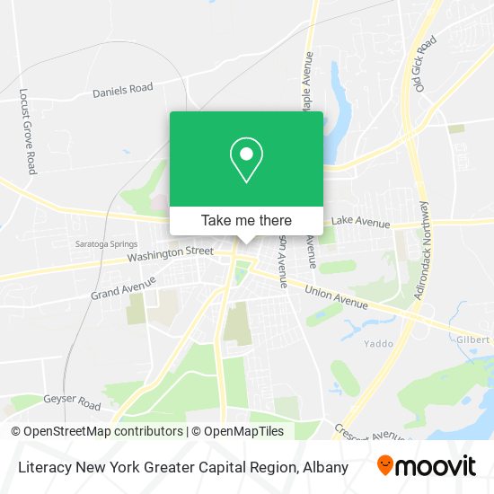 Literacy New York Greater Capital Region map