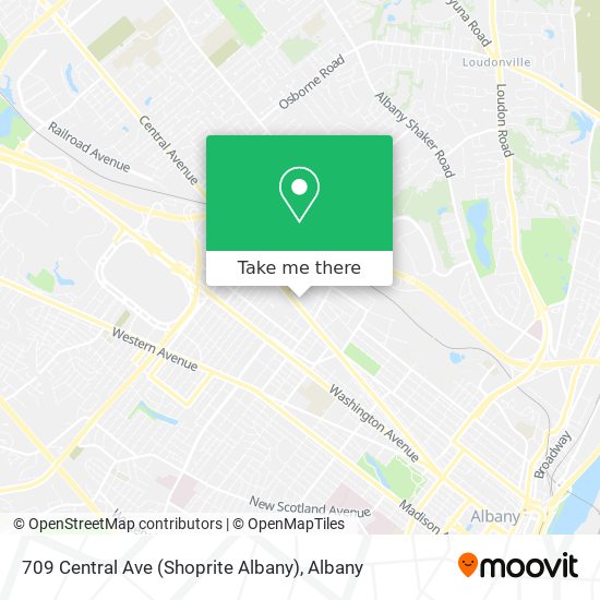 709 Central Ave (Shoprite Albany) map