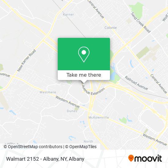 Mapa de Walmart 2152 - Albany, NY