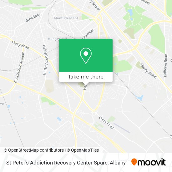 St Peter's Addiction Recovery Center Sparc map