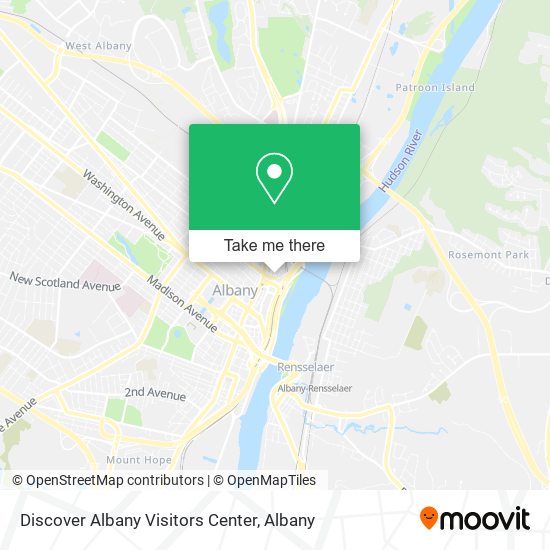 Mapa de Discover Albany Visitors Center