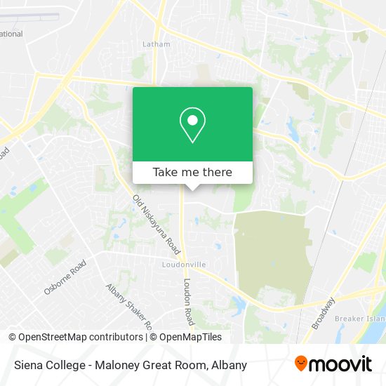 Siena College - Maloney Great Room map