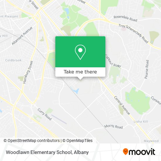 Woodlawn Elementary School map