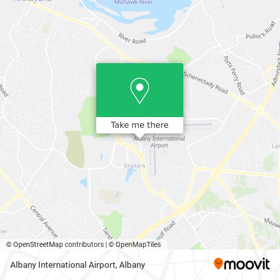 Mapa de Albany International Airport