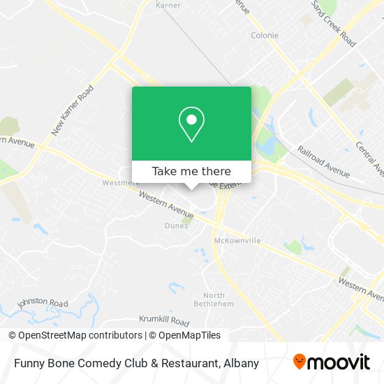 Funny Bone Comedy Club & Restaurant map