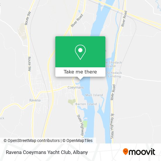 Ravena Coeymans Yacht Club map