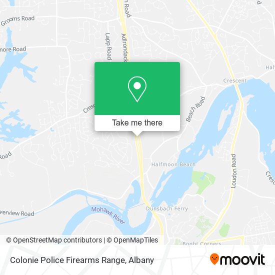 Colonie Police Firearms Range map
