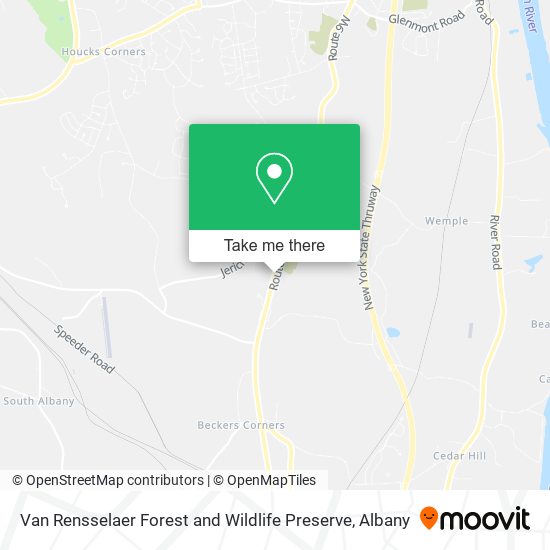 Van Rensselaer Forest and Wildlife Preserve map
