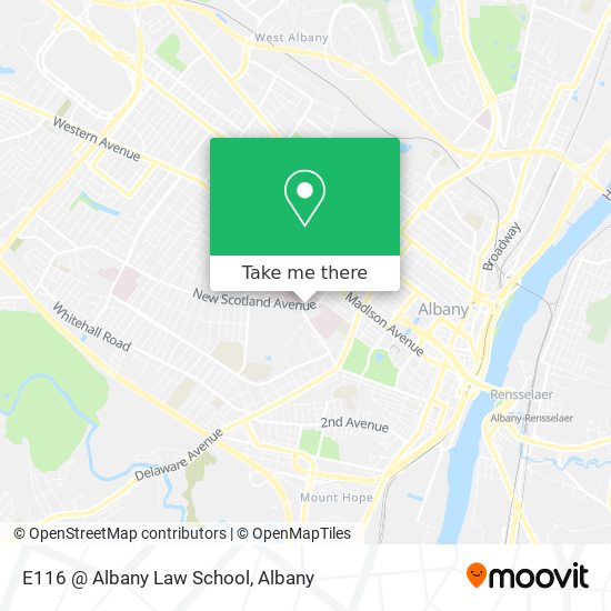 E116 @ Albany Law School map