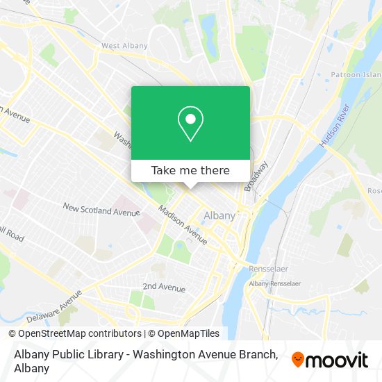 Mapa de Albany Public Library - Washington Avenue Branch