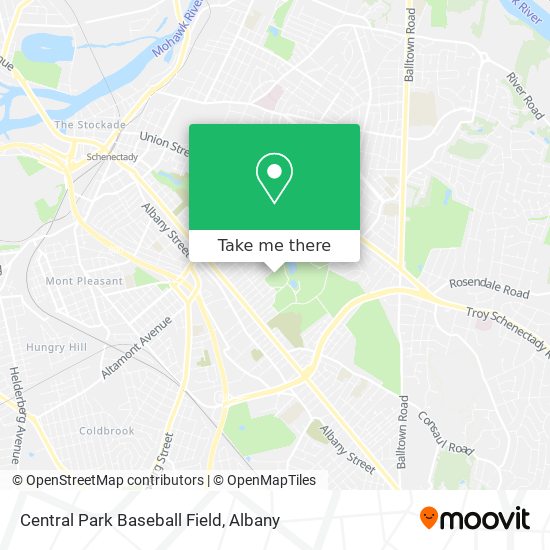 Central Park Baseball Field map