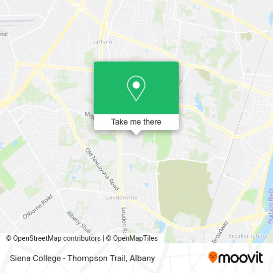 Siena College - Thompson Trail map