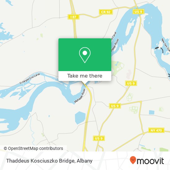 How to get to Thaddeus Kosciuszko Bridge in Colonie by Bus?