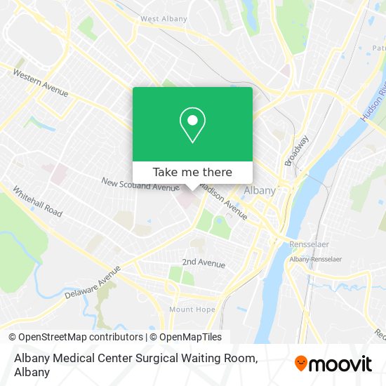 Albany Medical Center Surgical Waiting Room map
