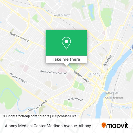 Albany Medical Center Madison Avenue map