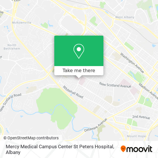 Mapa de Mercy Medical Campus Center St Peters Hospital