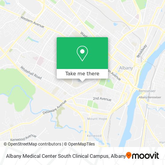 Mapa de Albany Medical Center South Clinical Campus