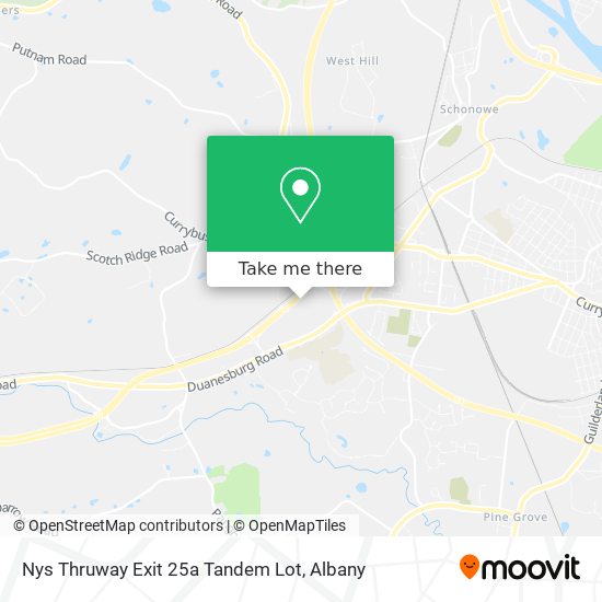 Nys Thruway Exit 25a Tandem Lot map