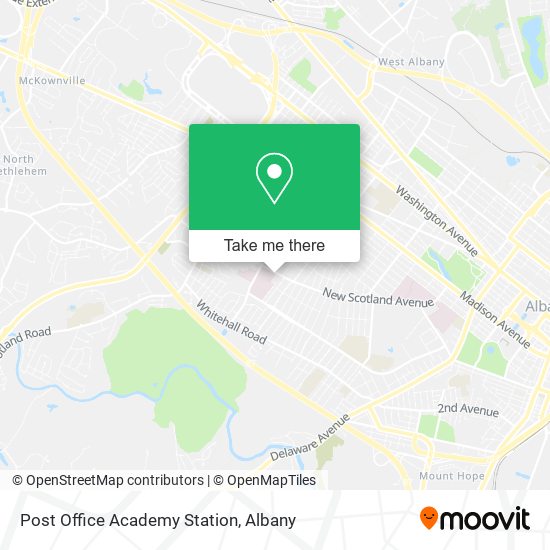 Post Office Academy Station map
