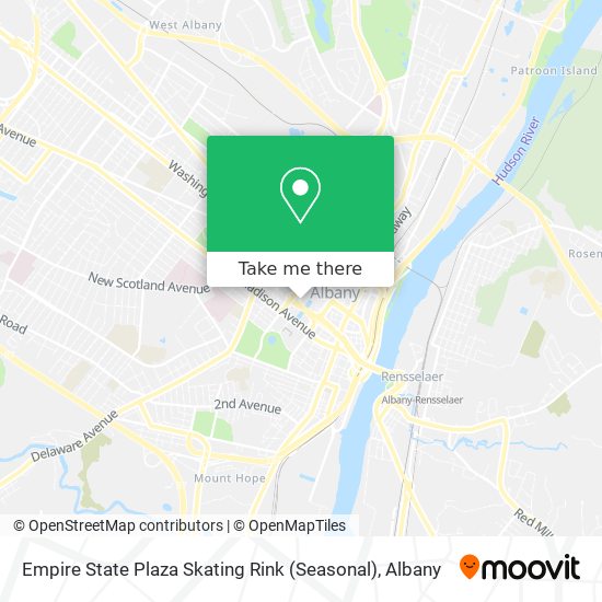 Empire State Plaza Skating Rink (Seasonal) map