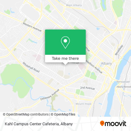 Kahl Campus Center Cafeteria map