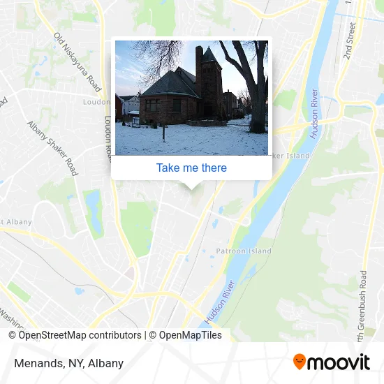 Menands, NY map